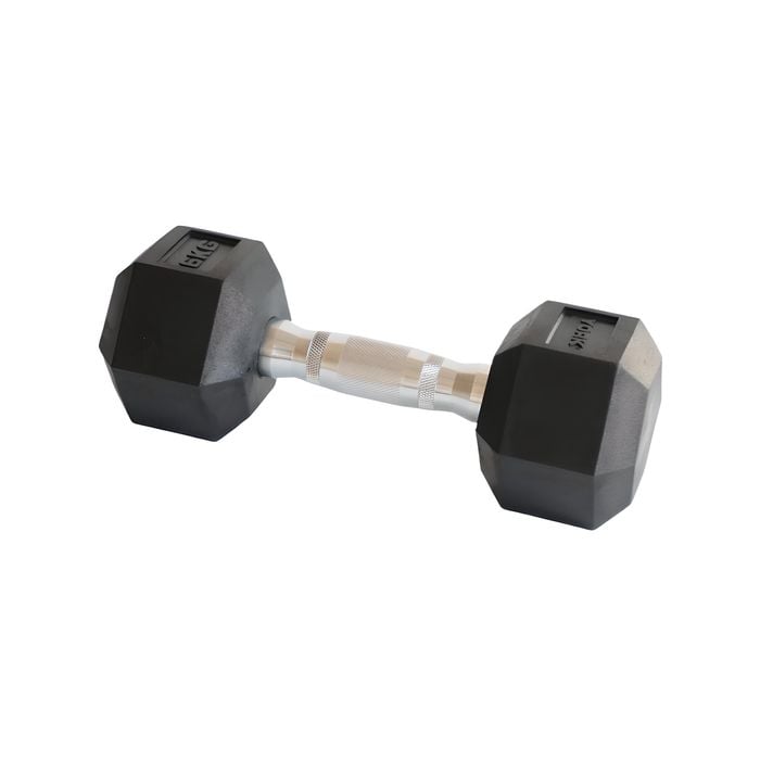 York Hex Dumbbell 6KG Black Single