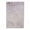 Fab Habitat 60x180cm Beige Shay Traditional Distressed Machine Washable Rug