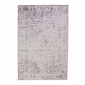Fab Habitat 60x180cm Beige Shay Traditional Distressed Machine Washable Rug