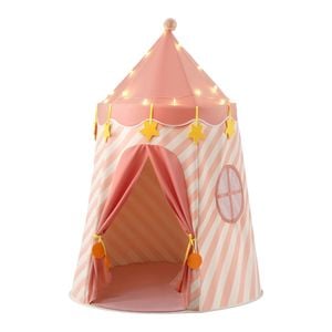 Keezi Kids Play Tent With Star Lights And Window Carry Bag 116cmx153cm Playhouse For Reading Indoor