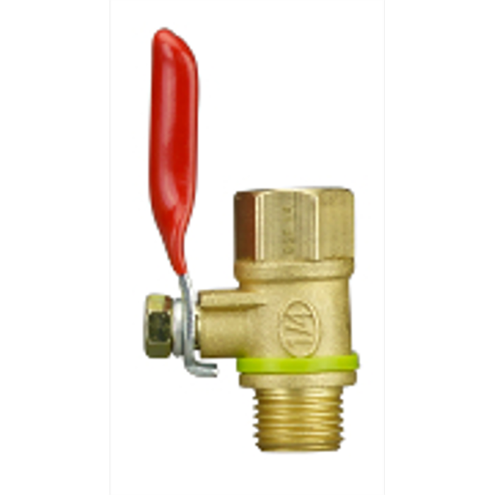 Powerfit Air Tool Accessory 1/4" BSP Inline Valve Brass