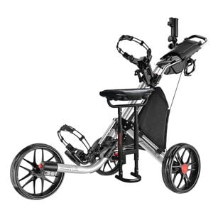 Caddytek Caddylite Ez-fold Pro 3-wheel Golf Buggy With Seat - Silver