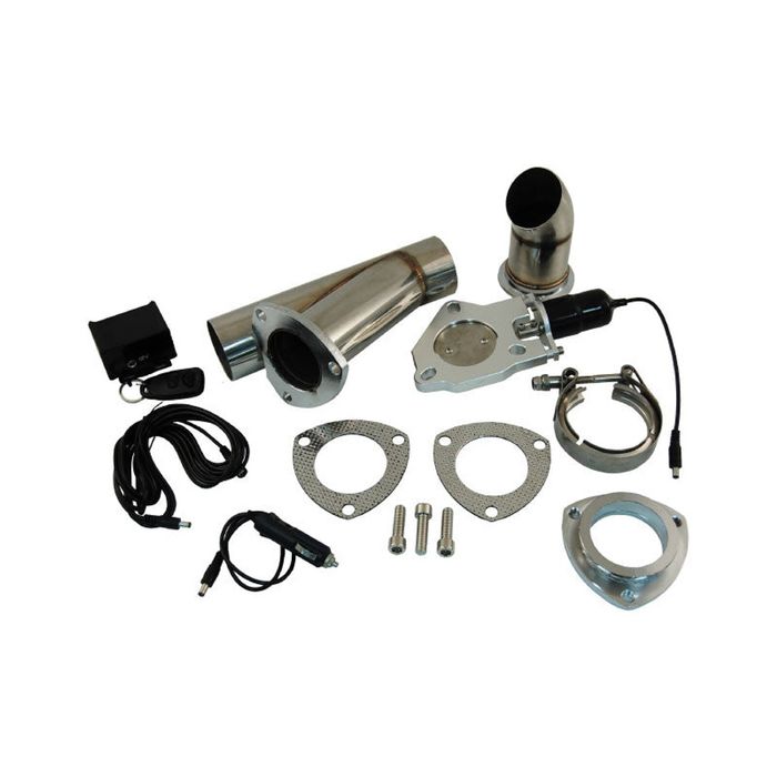 Stainless Steel 2-1/2" Electric Exhaust Cut-Out Kit with Remote Chev Ford Holden