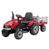 Case IH Magnum 12V Battery-Powered Kids Ride-On Tractor with Detachable Trailer, 2 Speeds & Parent Lockout