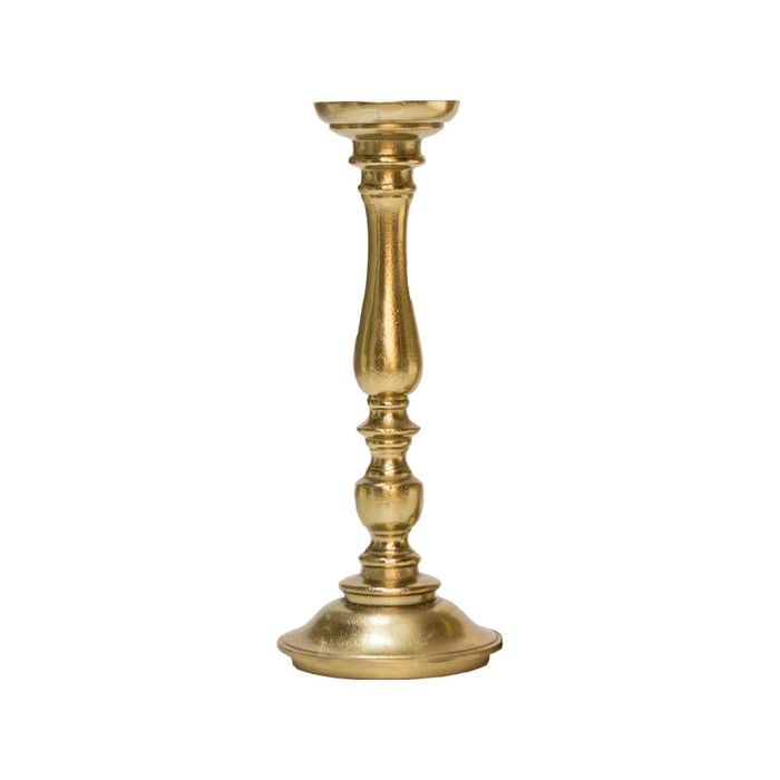 Ssh Collection Alexa 36cm Tall Single Candle Stand - Brass