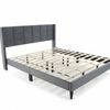 Neron Velvet Bed Frame Charcoal - King