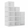 Luxsuite Shoe Box Clear Sneaker Stackable 12 pack