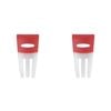 2PK Dexas 26.5cm Silicone Salad Hands Fruit/Vegetable Mixer - Red