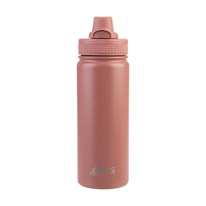 Oasis Stainless Steel Double Wall Insulated Sports Bottle Auburn 550ml