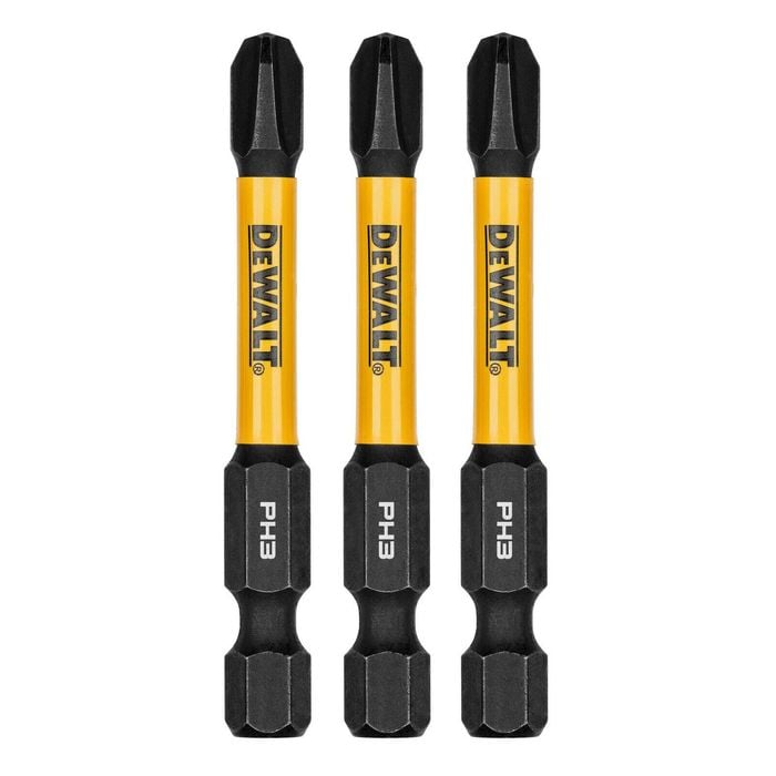 DeWALT FLEXTORQ 57mm PH3 Screwdriver Bit DWAF2PH3IR3 - 3 Pack