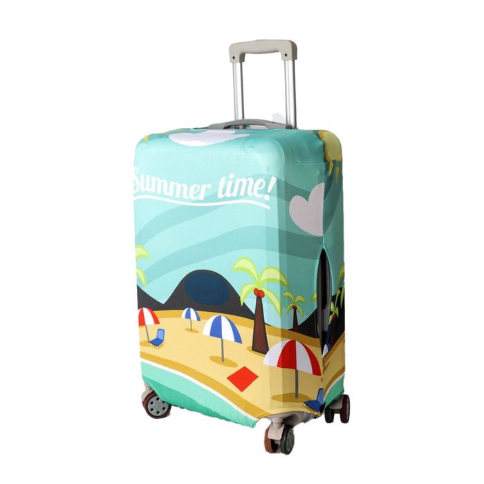 Tosca Luggage Cover Summer Time Design Durable Suitcase Protector Medium