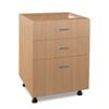 Flatpax Utility 600mm Woodgrain 3 Drawer Floor Cupboard