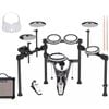 Aroma 5 Piece Electronic Drum Kit Premium with Amp Package
