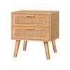 ALFORDSON Bedside Table Rattan Wood