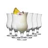 Lav 12x Fiesta Pina Colada Glasses - 390ml Large Tall Hurricane Pineapple Martini Milkshake Party Drinking Glass Set