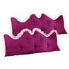 SOGA 2x 180cm Burgundy Pillows