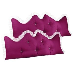 SOGA 2x 180cm Burgundy Pillows
