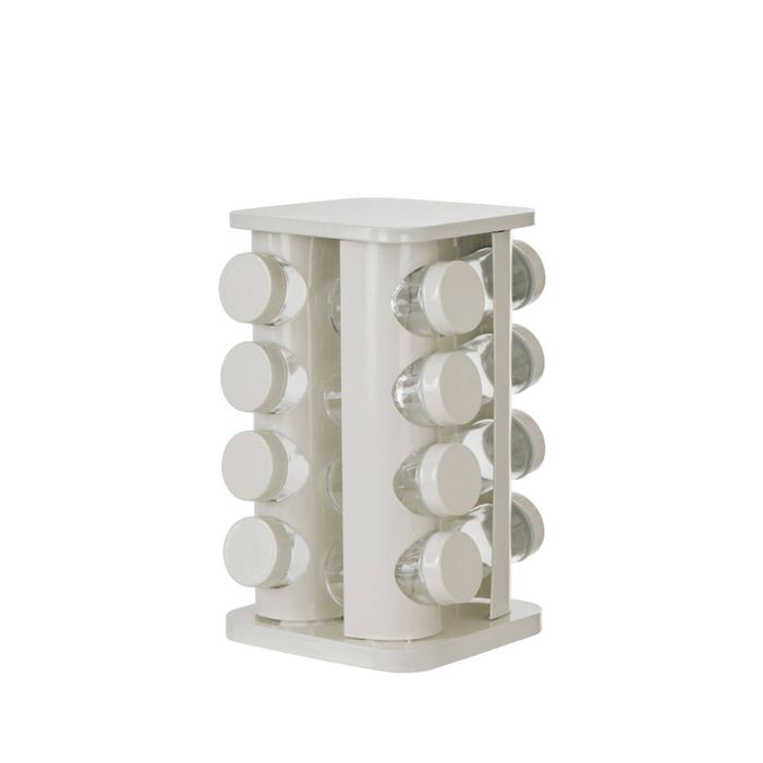 Davis & Waddell Newbury Stainless Steel Spice Rack Jar Set
