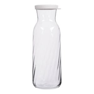 LAV Fonte Optic Glass Carafe - 1.2L - White Lid