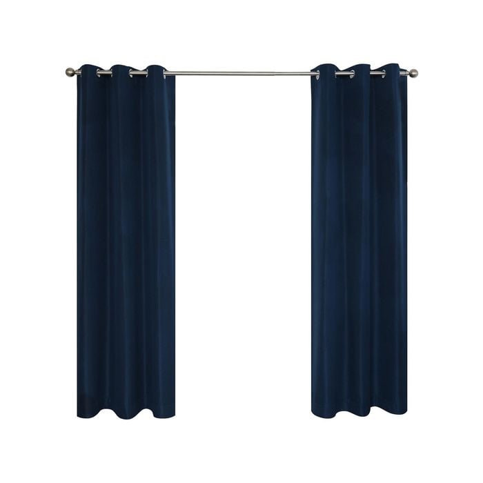 Windoware 180 x 223cm Navy Urban Room Darkening Eyelet Curtain - 1 Pack