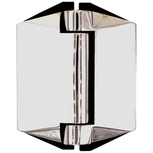 ProtectorAl Stainless Polish Glass To Glass Soft Close Hinge