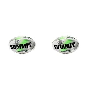 2PK Summit Global Advance Rugby Union Ball Mini Size 3 - White
