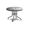 ALFORDSON Dining Table 90CM Round Black
