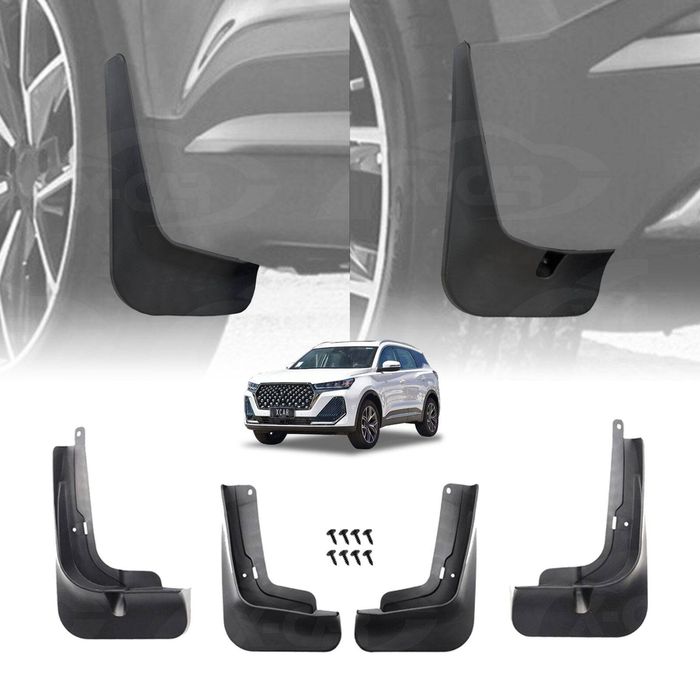 Mud Flaps Splash Guards For Chery Tiggo 7 Pro 2023-onwards Mudguard Fender Front And Rear Set Of 4