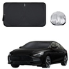 Front Windscreen Sun Shade for MG 5 2023 - Current (Vibe, Essence) - Standard 150 x 85 cm - Black