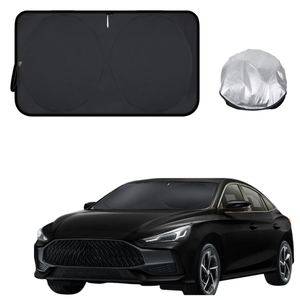 Front Windscreen Sun Shade for MG 5 2023 - Current (Vibe, Essence) - Standard 150 x 85 cm - Black