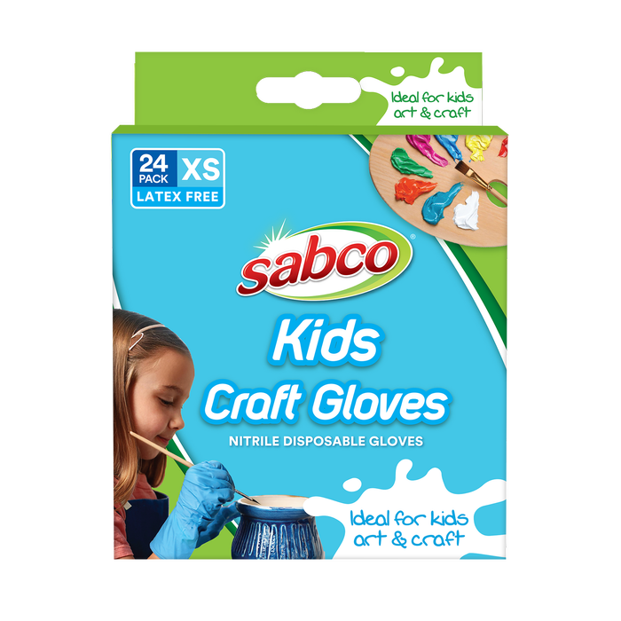 SABCO Kids Craft Gloves 24pk XS