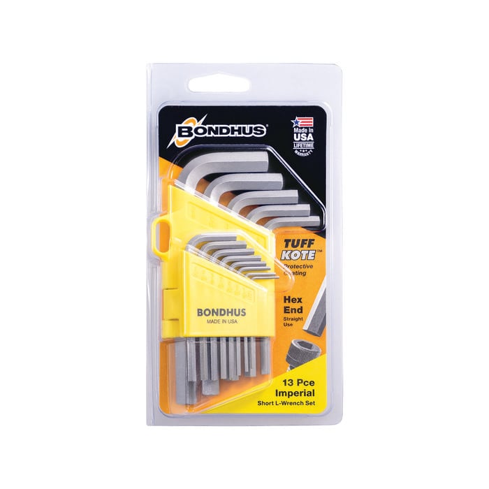 Bondhus 13 Piece Imperial Short Keys Hex Set 