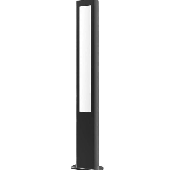 CLA Lighting Amun LED Surface Mounted Matt Black Rectangular Bollard Light IP54 H800mm