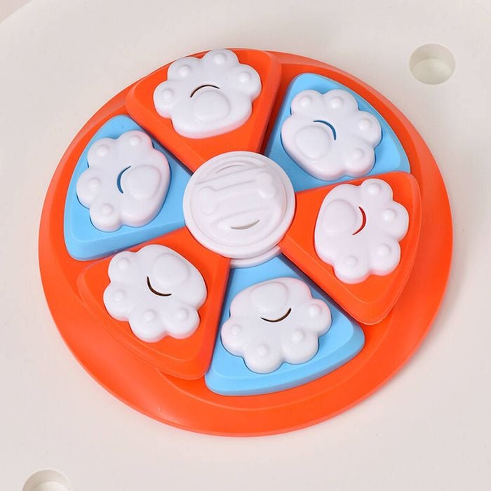 Yes4pets Dog Interactive Slide Toy Color Fun Pet Puppy Smart Training Treat Hiding Game Toys Slow Feed Anti Gulp