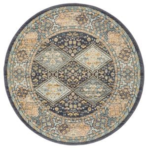 Heritage 857 Navy 240x240cm Rug