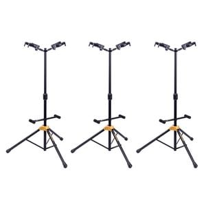 3PK Hercules Auto Grab Guitar Stand w/ Rest
