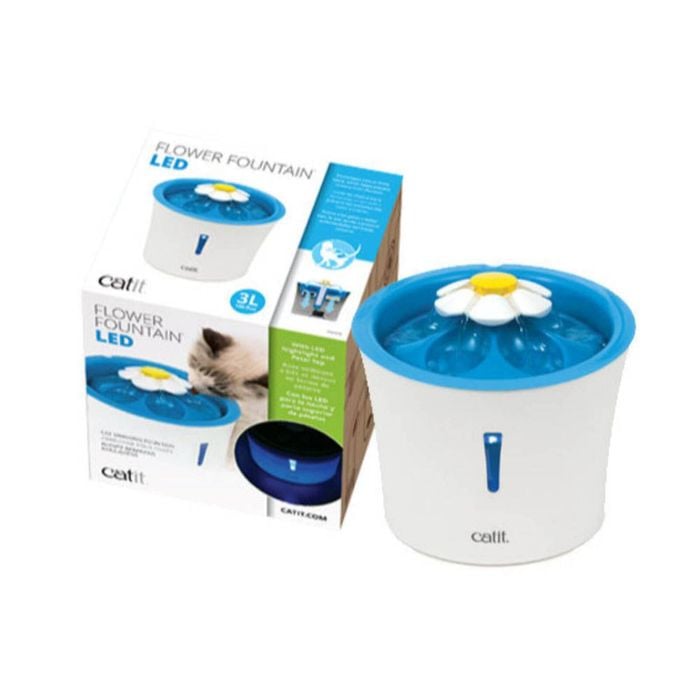 Catit 2.0 Senses Flower Cat Water Fountain With Led Light 3l