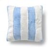 Dreamaker Denver Carved Stripe Faux Fur Cushion Sky 50x50cm