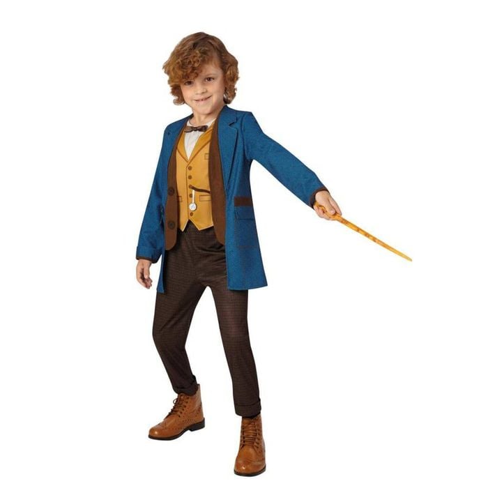 Newt Scamander Deluxe Halloween Costume Child Fantastic Beasts Outfit, 6-8-YRS