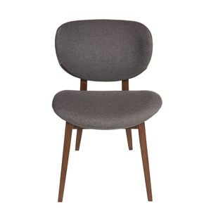 Sk Designer Living | Nobu Dining Chair | Walnut Legs - Dark Grey Fabric