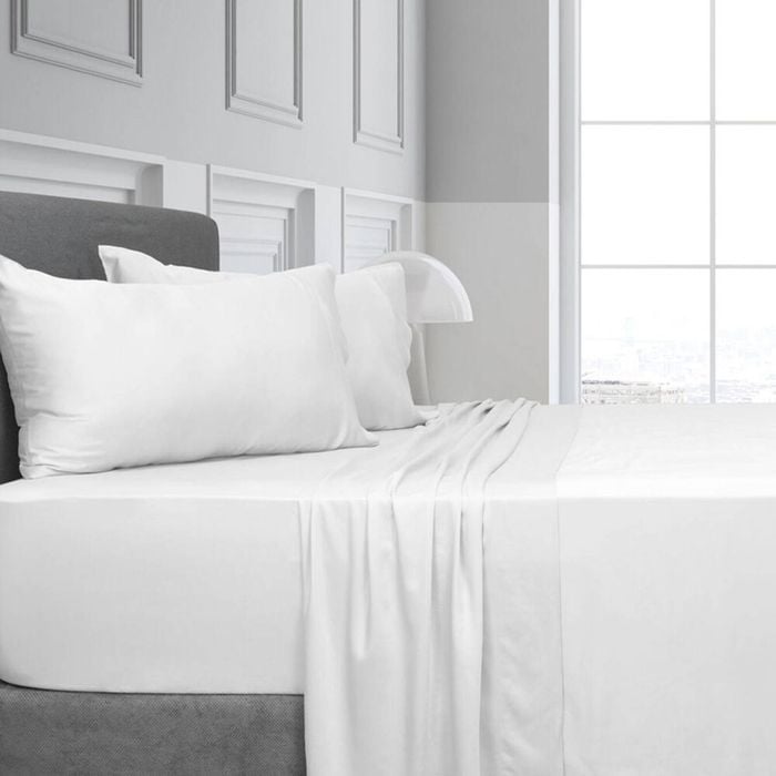 Elan Double Bamboo Innovations Bed Sheet Set - White