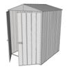 Build-a-Shed 1.5 x 1.5 x 2.3m Double Hinged Door Gable Shed - Zinc