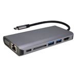 Shintaro USB-C Travel Display Multi Hub with USB-C to HDMI/VGA