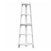 Oikiture Corner Ladder Shelf 5 Tier Home Storage Display Stand Bookshelf White