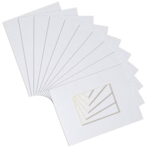 Nicola Spring A4 Frame Picture Mounts - For A5 (6" X 8") Image - Pack Of 10