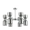 CLA Lighting Clessidra 12 Round Base Pendant Light Smokey Black
