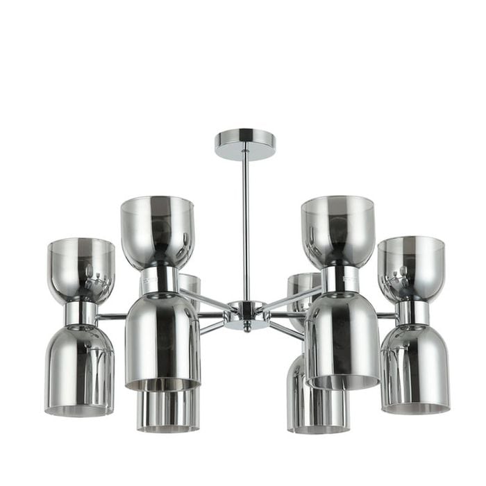 CLA Lighting Clessidra 12 Round Base Pendant Light Smokey Black