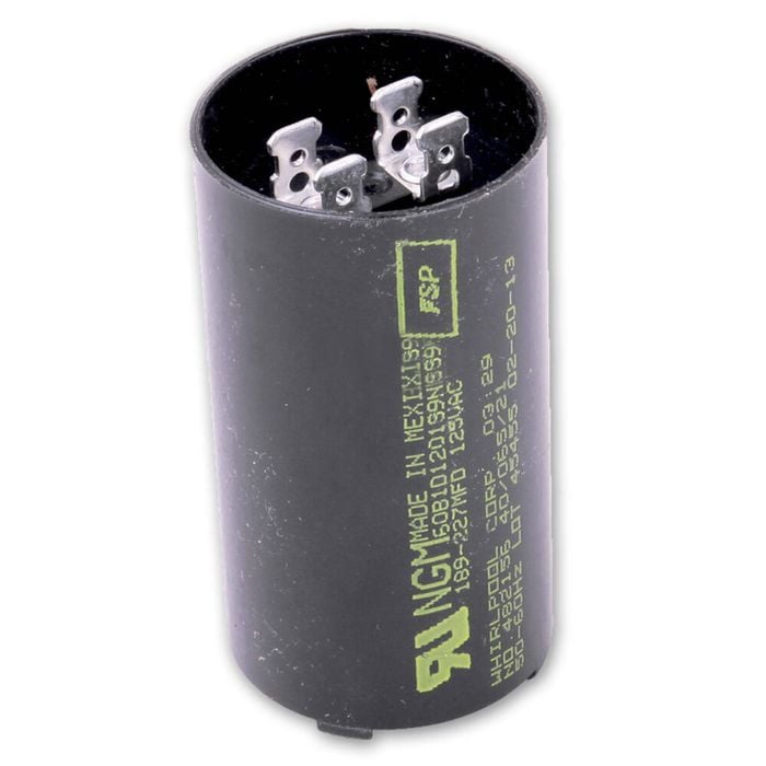 Whirlpool Washing Machine 189-227uF Run Start Capacitor 482156