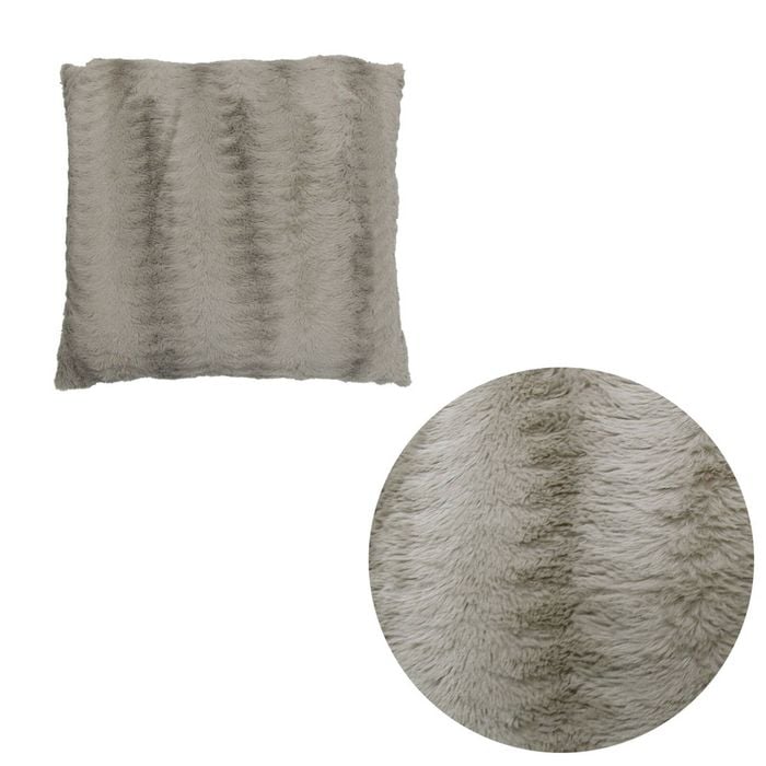 Blanca Mocha Faux Fur Cushion 43 x 43 cm