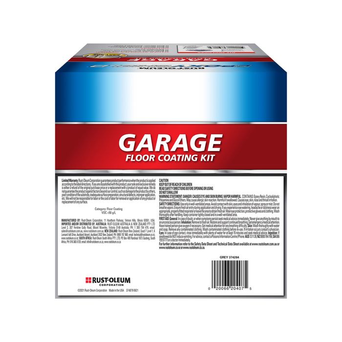 Rust-Oleum Grey Gloss 1 Car EpoxyShield Concrete And Garage Floor ...